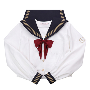 樱花家族收腰jk水手服【海之歌】JK双子原创制服长袖冬服中间服女