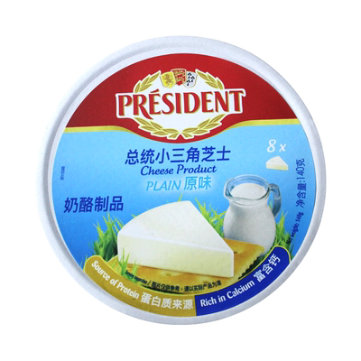 总统法国进口小三角奶酪140g
