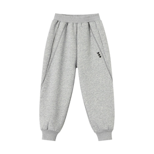 多多家男童加绒运动裤卫裤冬装2025秋冬新款儿童洋气刺绣男孩裤子