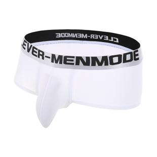 男士性感低腰内裤网孔透气高弹平角裤显大囊袋紧身四角裤个性特色