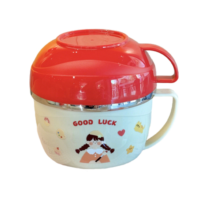 【一碗三用】304不锈钢快餐杯