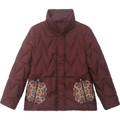 2025冬新款90白鹅绒羽绒服女外套