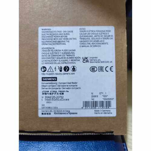 询价-3RA6120-2EP32控制与保护开关电器正