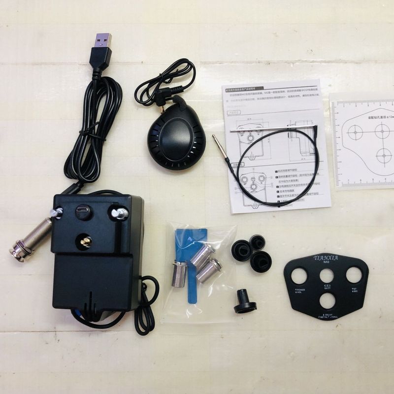 吉他加振拾音器带蓝牙鼓机民谣木吉他同频加震拾音器演出神器充电