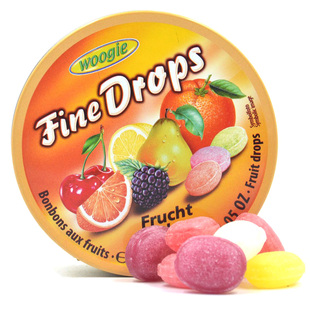 特价德国Woogie糖果水果味200g罐 综合/野莓/什锦/柠檬薄荷味硬糖