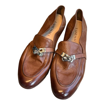 猫儿家手工乐福鞋锁扣小皮鞋