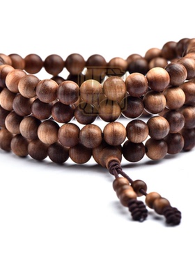 【108颗沉水级黑肉老山檀手串】