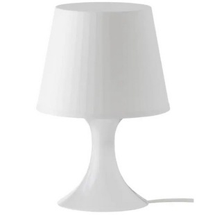 宜家 拉姆本台灯北欧装饰灯卧室床头柜灯温馨暖光带灯泡 国内代购