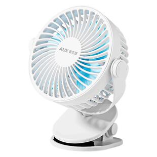 奥克斯usb小风扇迷你学生宿床上夹式可充电小型电扇便携式音静随身手持办公室桌面手拿宝宝婴儿车小电风扇