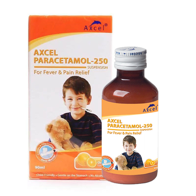【自营】Axcel扑热息痛混悬液90ml退烧止痛儿童发烧糖浆进口口服