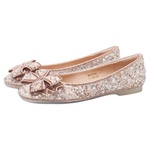 星期六低跟一脚蹬单鞋女春季款低跟水钻镶嵌浅口单鞋SSE1111241