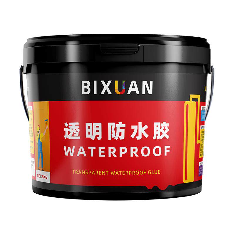 外墙透明防水胶卫生间窗台防漏水平房顶堵漏王屋顶防水补漏胶涂料