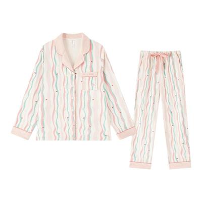 BE海岛绒多巴胺睡衣蝴蝶结女秋冬