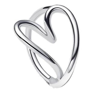 Pandora潘多拉Essence银色天性心形戒指简约礼物光泽清新脱俗