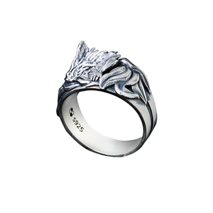 火影忍者戒指幸运石正版联名游戏动漫周边漩涡鸣人九尾喇嘛首饰品