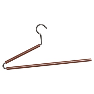 鹅型裤架家用无痕防滑实木铁艺衣架裤子专用宿舍衣柜整理收纳神器