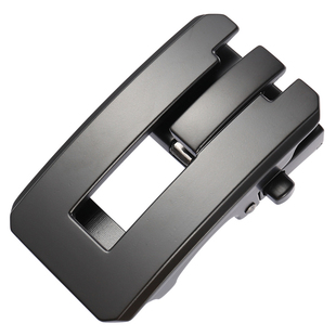 按压式自动扣皮带头男士3.5cm合金卡扣腰带头商务简约卡槽裤带扣