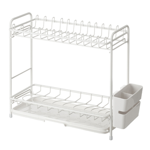 懒角落沥水架碗碟收纳厨房置物架双层晾碗架台面碗筷盘篮2025新款