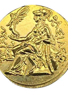 复古硬币项链女锁骨雅典娜