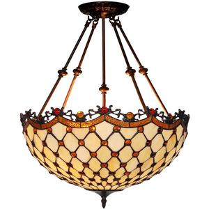 HAUTY 奢华优雅古典 18寸帝凡尼多款美式田园 客厅书房餐厅反吊灯