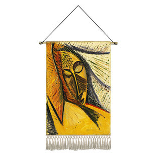 毕加索抽象油画挂画布艺卧室餐厅装饰画酒店沙发背景墙挂毯壁画布