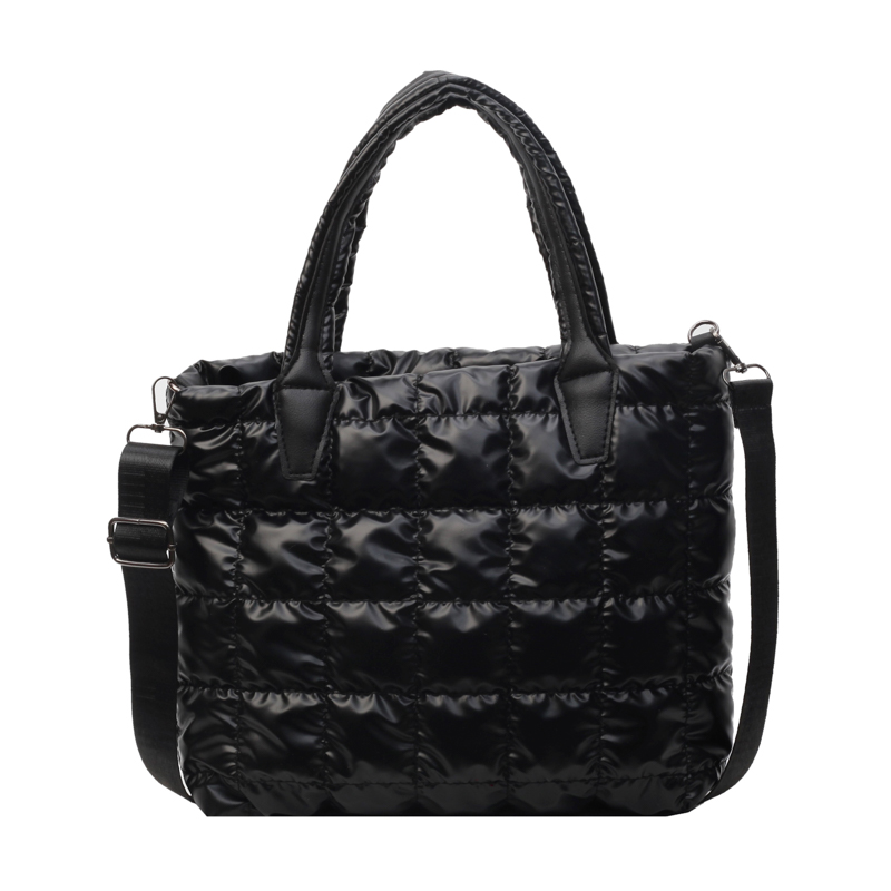 2023秋冬新款大学生上课托特包包女大容量百搭轻便羽绒棉服通勤包