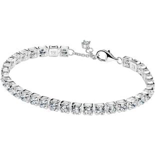 [情人节礼物]Pandora潘多拉闪耀吸睛网球手链叠戴优雅个性时尚