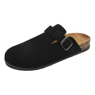 勃肯包头半拖鞋男款春季外穿一脚蹬运动4546大码47办公室沙滩凉鞋