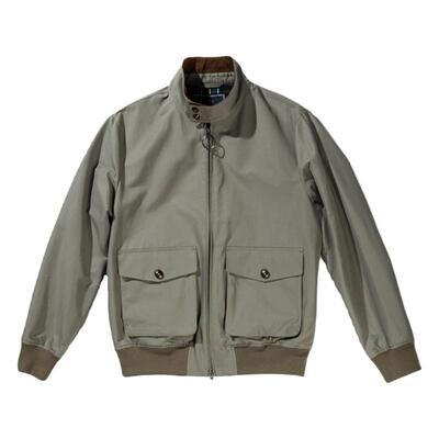 春秋英式复古立领哈灵顿防雨夹克