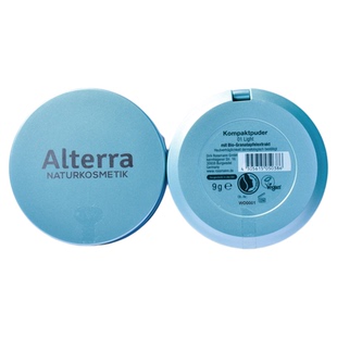 现货 德国alterra爱泰拉有机定妆粉饼蜜粉控油遮瑕细腻哑光孕妇9g