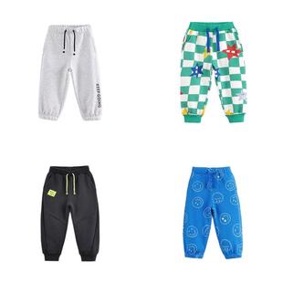 【打折】马克珍妮男童加绒休闲运动裤 儿童宽松裤子秋冬款221336