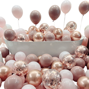 网红装饰气球结婚复古粉创意婚庆场景布置女方婚礼浪漫婚房粉色