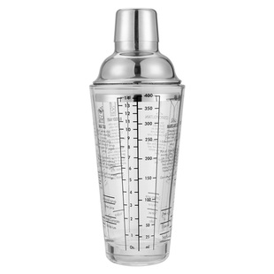 不锈钢雪克杯玻璃调酒器套装调酒工具鸡尾酒shake手打柠檬茶摇壶