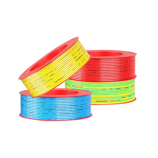 德力西电线铜芯铜线B阻燃bv单芯硬线2.5 4 6 10平方家装国标电缆