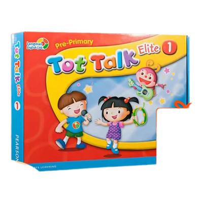 原版进口 朗文培生第一版tottalk第1级别书+练习册 幼儿英语直通车新版tot talk1级别学生套装 3-6岁启蒙儿童英语培训教材