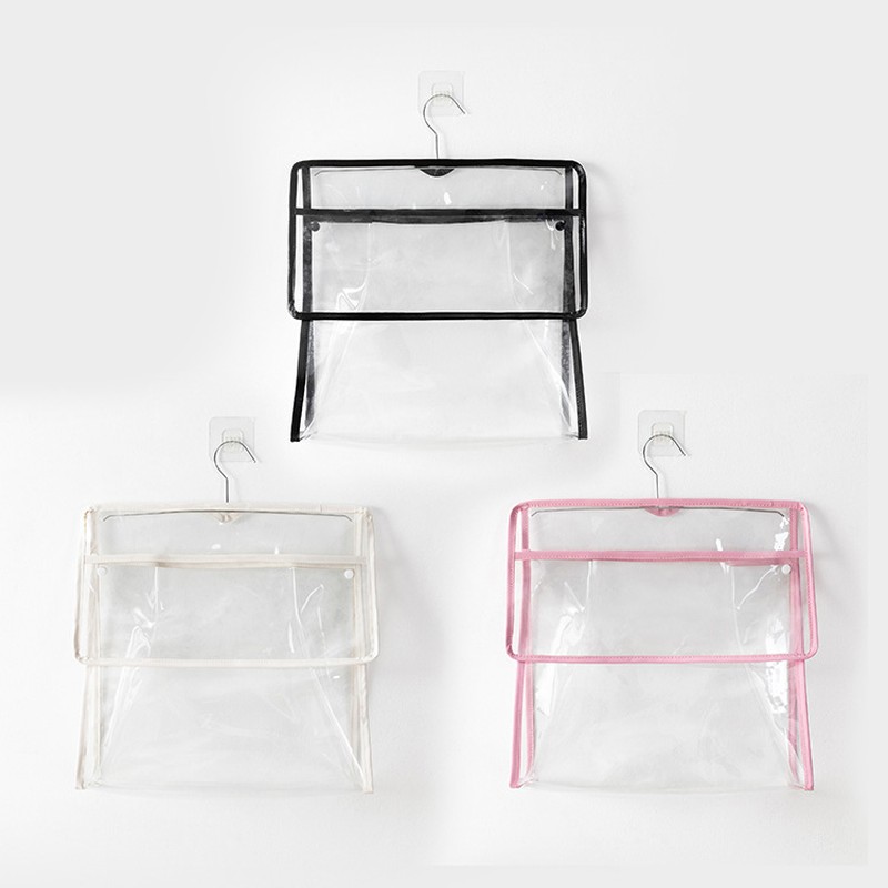 浴室防水挂袋卫生间收纳袋挂墙袋置防潮挂物打孔免放衣服袋悬挂式