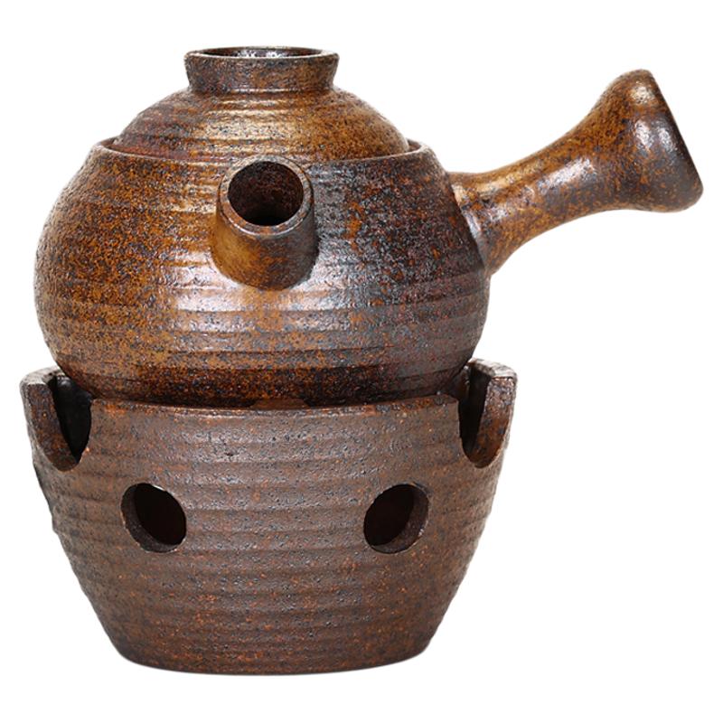 听壶居新款柴烧温茶炉套装