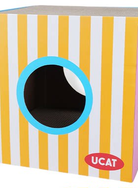 ucat多巴胺猫窝双层方盒猫板