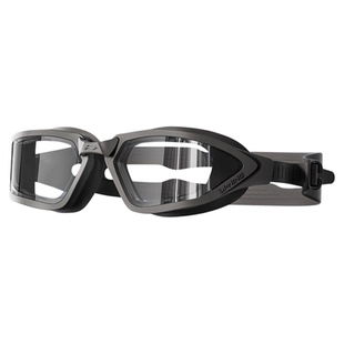 李宁中框泳镜高清防雾防水女士带度数游泳眼镜近视男款泳帽套装备