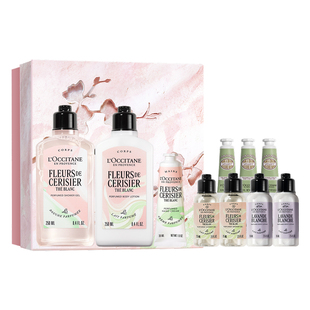 【店播情人节礼物】欧舒丹护手霜身体乳沐浴露套装白茶恋樱礼盒