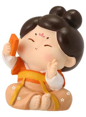 西安文创国潮古风仕女唐小糖摆件