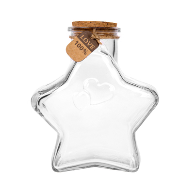 装饰木塞玻璃漂流许愿瓶五星瓶