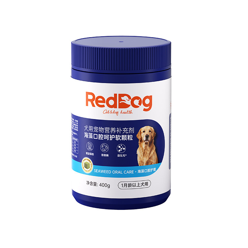 红狗海藻口腔呵护软颗粒狗狗专用