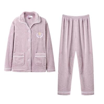 睡衣女春秋款长袖可外穿