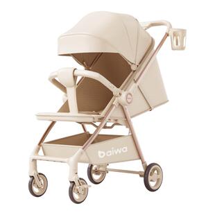 婴儿推车可坐可躺轻便一键折叠儿童高景观双向宝宝手推车遛娃神器