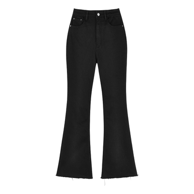 秋水伊人时尚通勤磨毛九分裤