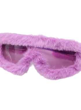 冬天超搭！软乎乎毛茸装饰眼镜