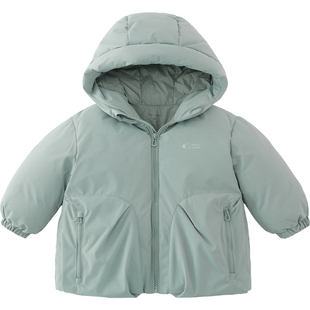 [商场同款]马克珍妮男童加厚工装连帽羽绒服 宝宝冬装新款551683