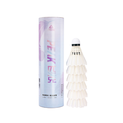 匹克正品鸭毛羽毛球12只装耐打