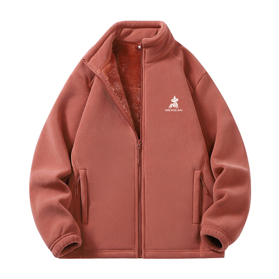 稻草人抓绒衣女保暖加厚立领卫衣